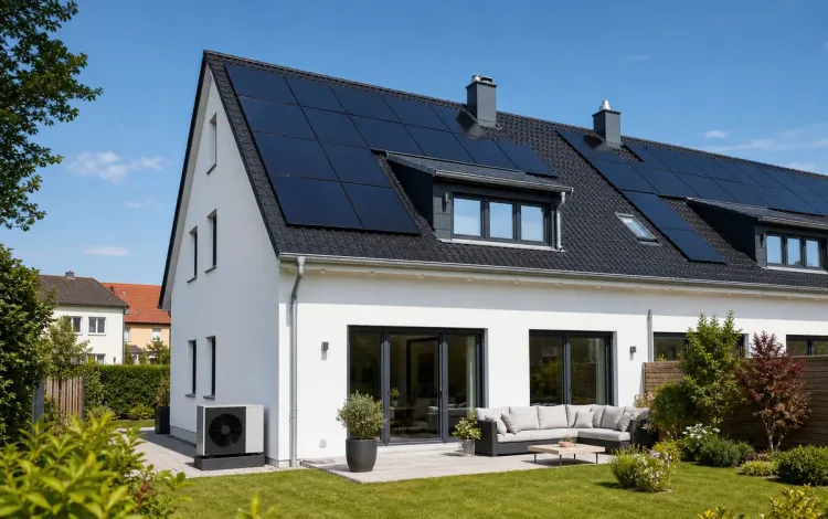 Doppelhaus mit Photovoltaikanlage in München-Trudering
